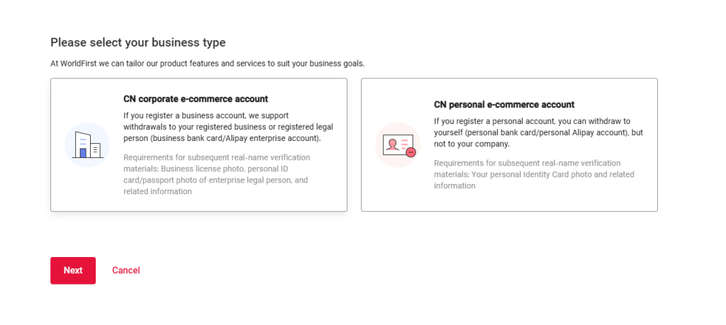 fill in your email information on the registration